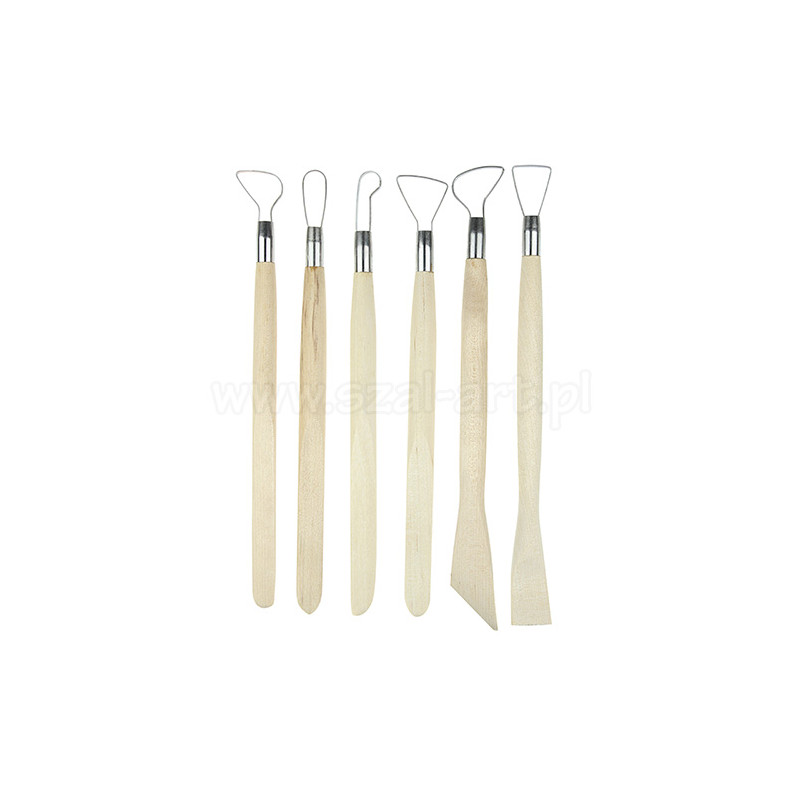 Paddles for modeling clay stecche mirette 6 pcs JR2-27