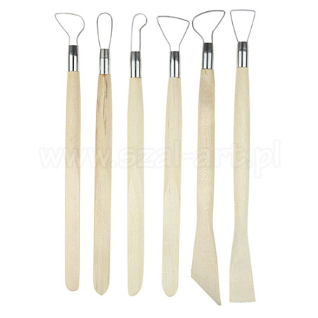 Paddles for modeling clay stecche mirette 6 pcs JR2-27