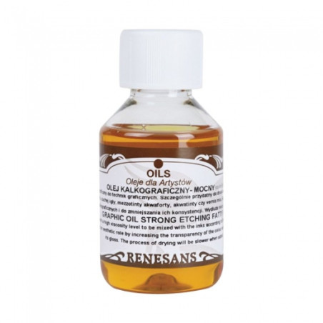 Renesans olej kalkograficzny mocny 100ml - sklep plastyczny - szał dla