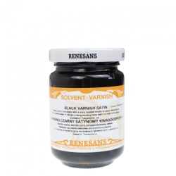 Renesans varnish black satin stainless steel 100ml