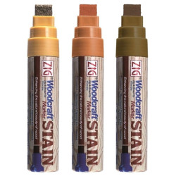 Kuretake woodcraft stain markers for wood 15mm - szal art - sklep plas