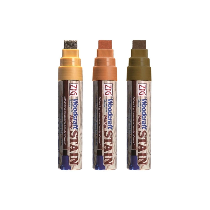 Kuretake woodcraft stain markery do drewna 15mm - sklep plastyczny - s