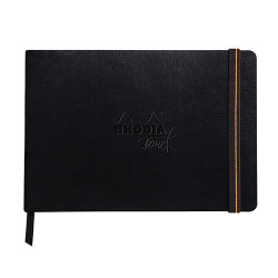 Szkicownik Rhodia bristol book z gumką 205g 32 ark - sklep plastyczny