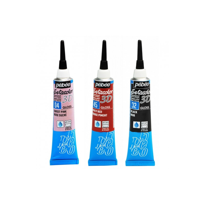 Contrast paint for Pebeo Setacolor 3D textiles