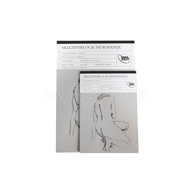 AMI newsprint block gray 49g 100ark - art store - sz