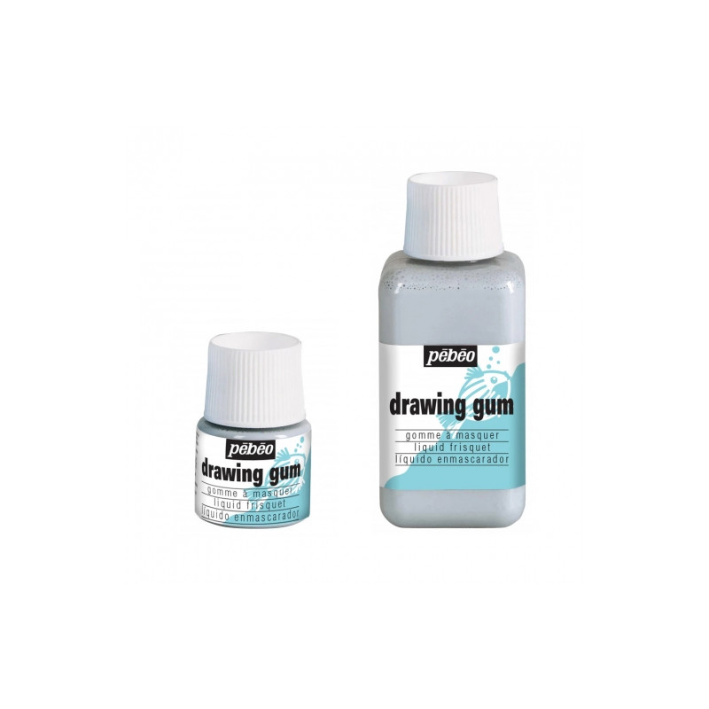 Pebeo masking gum drawing