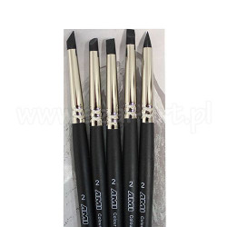 Set of 5 rubber brushes color shaper hard set size 2 AMI - pla store