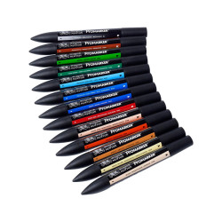 Winsor&Newton promarker manga set 1 zestaw 13 kolorów - sklep plastycz