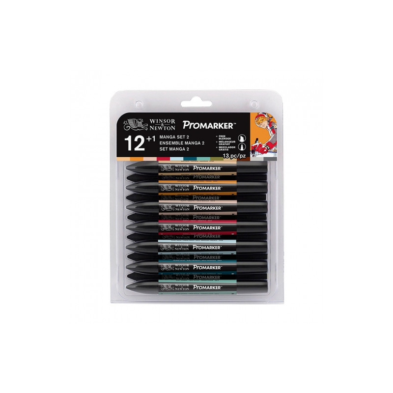Winsor&Newton promarker manga set2 13 colors