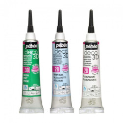 Pebeo deco 3D farba konturowa błyszcząca 20ml - sklep plastyczny - sza