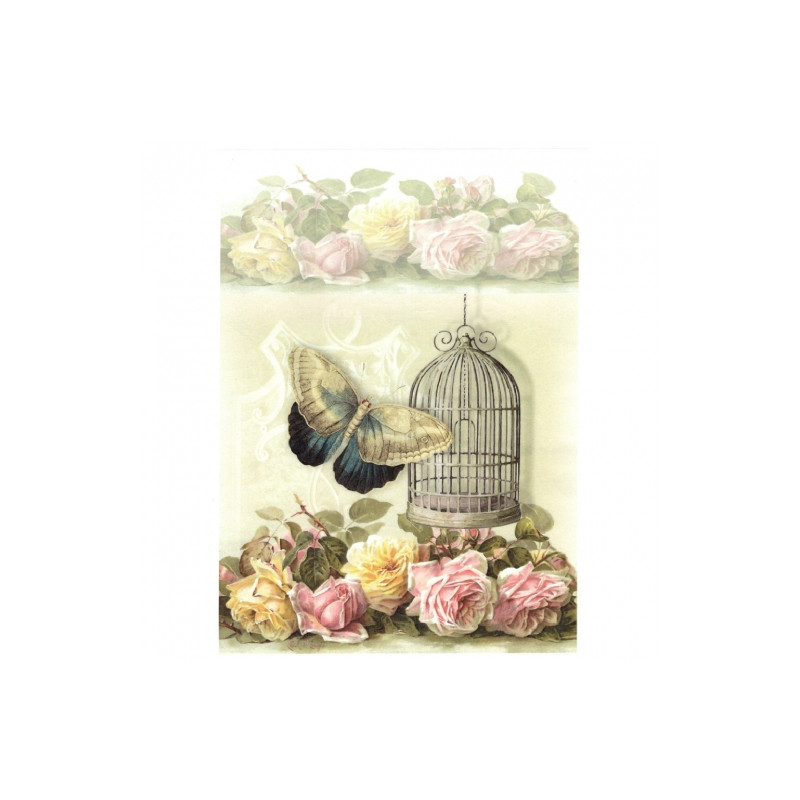 Rice decoupage paper A4 ITD R759