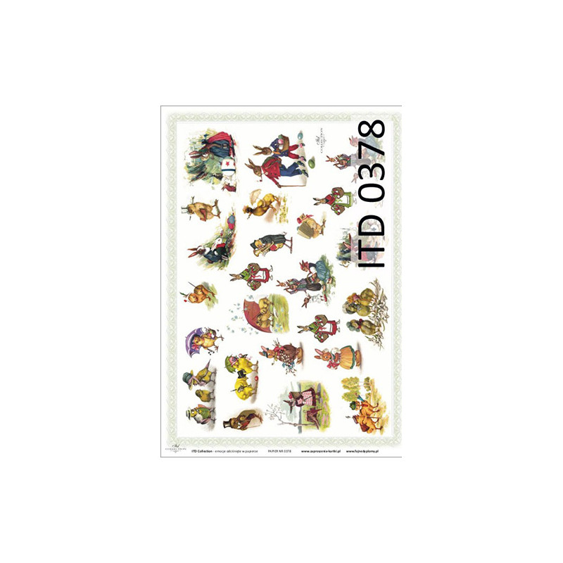 Decoupage Paper A3 ITD 378 sklep plastyczny - szał dla plastyków