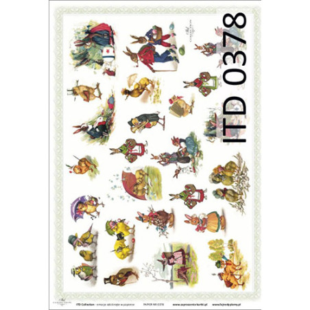 Decoupage Paper A3 ITD 378 sklep plastyczny - szał dla plastyków