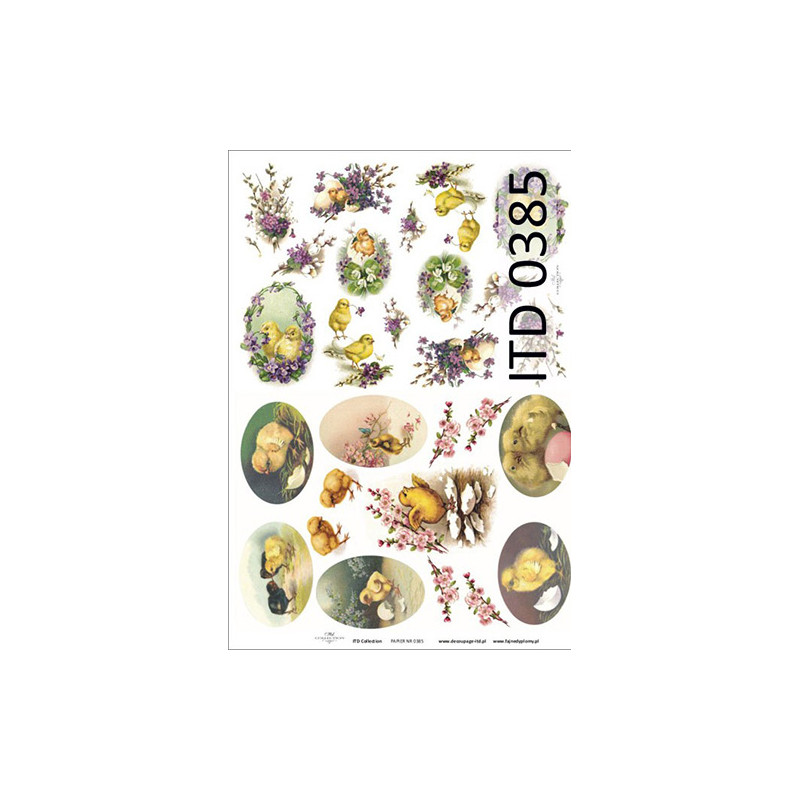 Decoupage Paper A3 ITD 385 - sklep plastyczny - szał dla plastyków