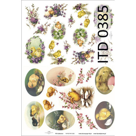 Decoupage Paper A3 ITD 385 - sklep plastyczny - szał dla plastyków