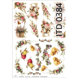 Papier do decoupage A3 ITD 384 - sklep plastyczny - szał dla plastyków