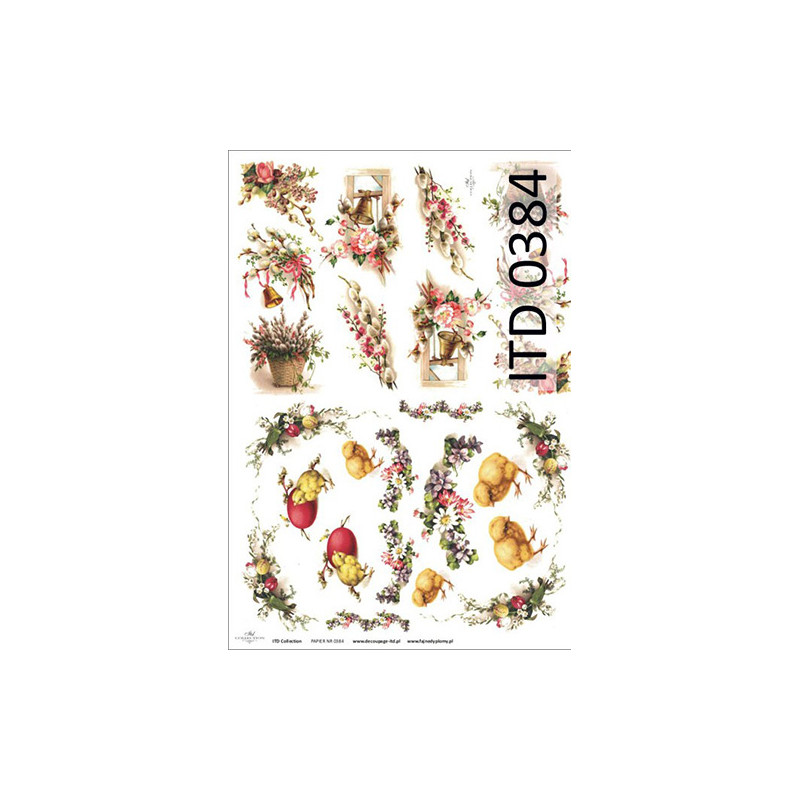 Papier do decoupage A3 ITD 384 - sklep plastyczny - szał dla plastyków