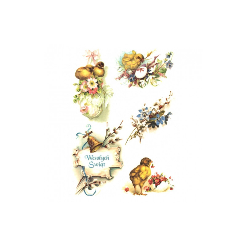 Decoupage Rice Paper A4 ITD R300 easter themes