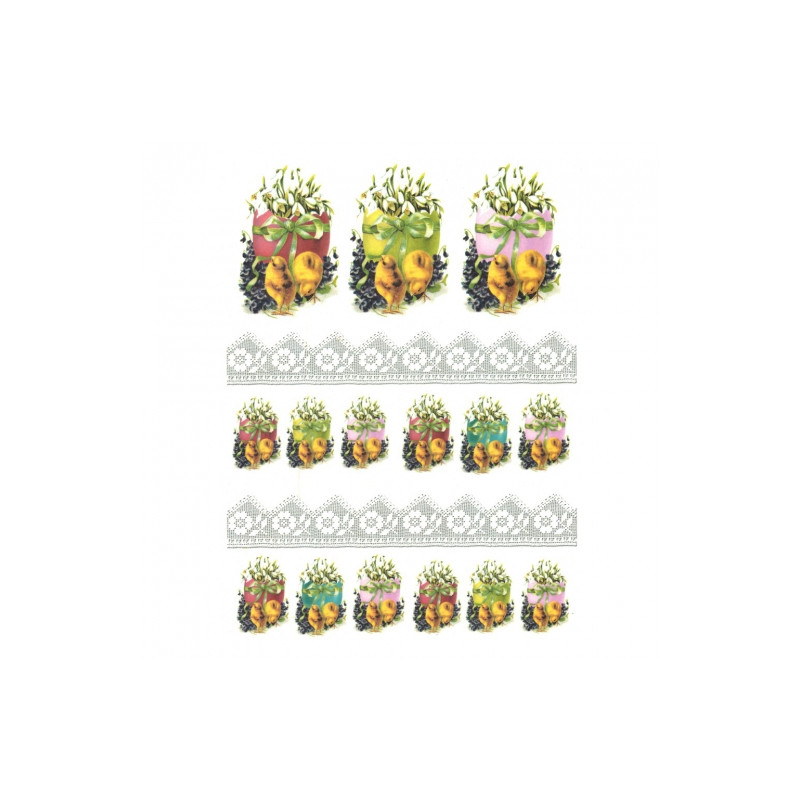 Papier ryżowy do decoupage A4 ITD R304 wielkanoc - sklep plastyczny -