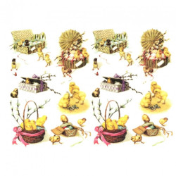 Rice decoupage paper A4 ITD R474 easter baskets