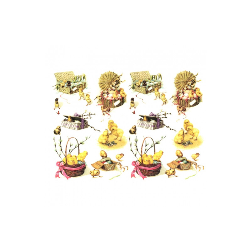 Rice decoupage paper A4 ITD R474 easter baskets