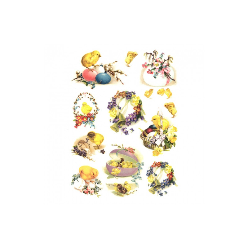 Rice decoupage paper A4 ITD R486 easter themes