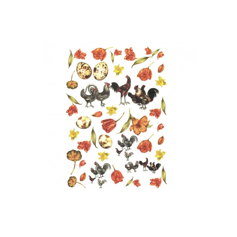 Decoupage Rice Paper A4 ITD R074 easter tulips