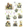 Decoupage Rice Paper A4 ITD R075 easter baby angels