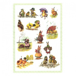 Decoupage Rice Paper A4 ITD R285 easter