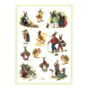 Decoupage Rice Paper A4 ITD R287 easter bunnies chickens