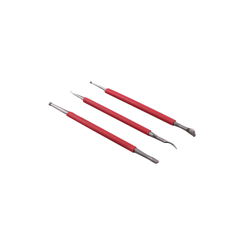Metal tools for ceramics 3pcs - art store - craze for plas
