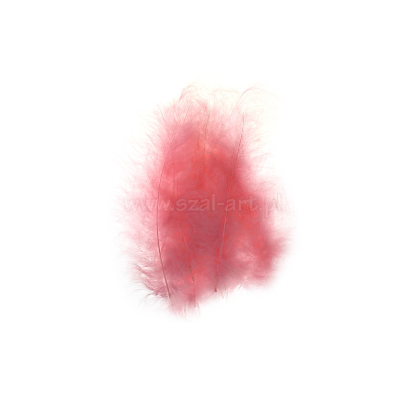 Decorative feather 12cm pink - sklep plastyczny - szał dla plastyków