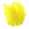 Decorative feather 12cm yellow - szal art - sklep plastyczny