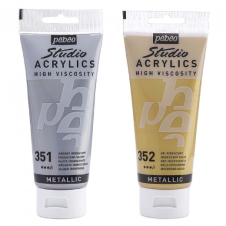 Pebeo Studio acrylic paints metallic 100ml