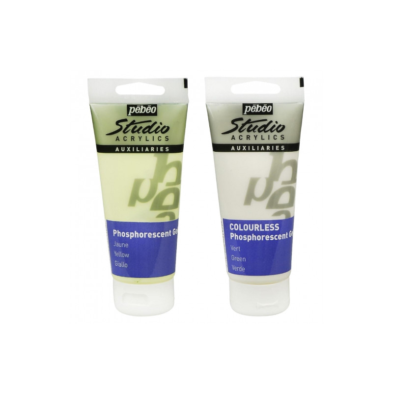 Pebeo studio farby akrylowe fosforyzujące 100ml - sklep plastyczny - s