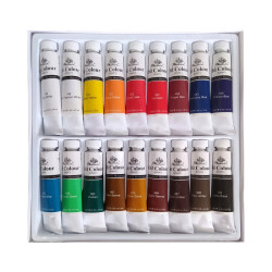 Phoenix oil paints set - 18 colors