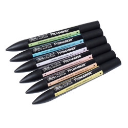 Winsor&Newton promarker pastel tones set 6 colors