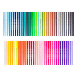 Bruynzeel fineliners brush pen set of 72 pieces