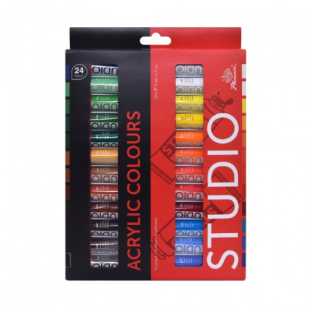 Set of acrylic paints Phoenix 24 colors