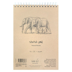 Szkicownik SM-LT sketch pad natural brown 135g 80ark spirala