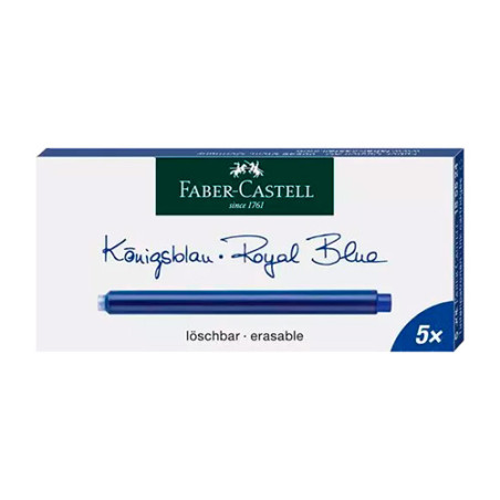 Faber-Castell long ink cartridges 5 pcs