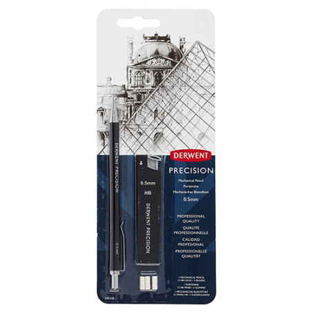 Automatic pencil with accessories Derwent Precision 0.5mm - szal art -