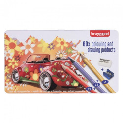 Set of 60 pencils Bruynzeel metallic pencils