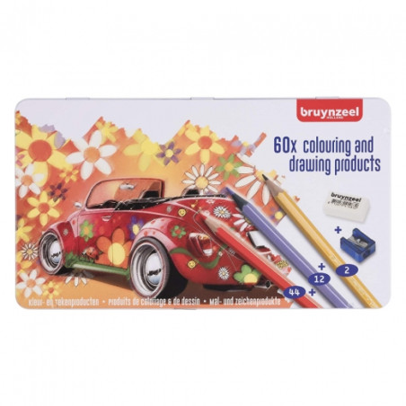Set of 60 pencils Bruynzeel metallic pencils