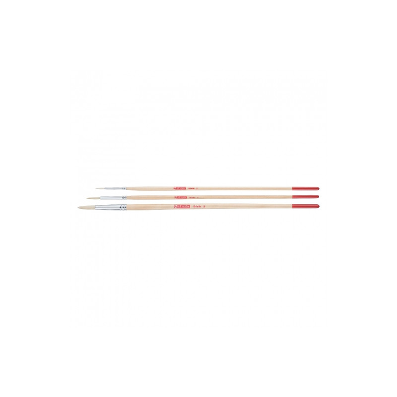 Talens artcreation zestaw 3 okrągłych szczecinowych pędzli - sklep pla