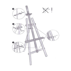 Suzanne pine trimming easel