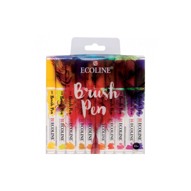 Talens ecoline set of 20 pens