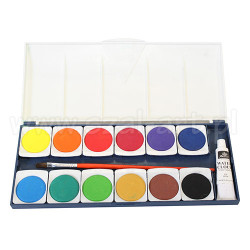 Phoenix watercolor paint set in 12 colors szal art - sklep plastyczny