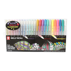 Set of 24 gel pens Gelly Roll Mix - szal art - sklep plastyczny
