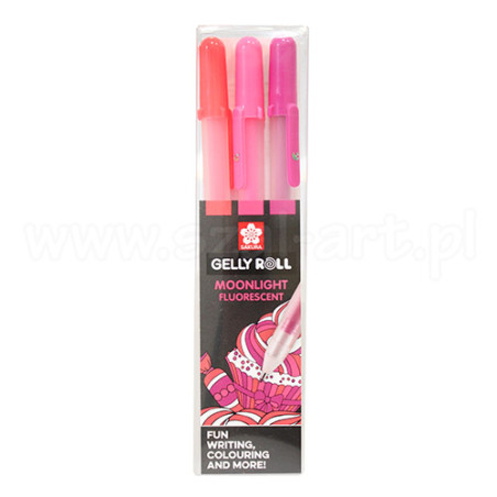Set of 3 gel pens Gelly Roll Moonlight Sweet - szal art - sklep plasty